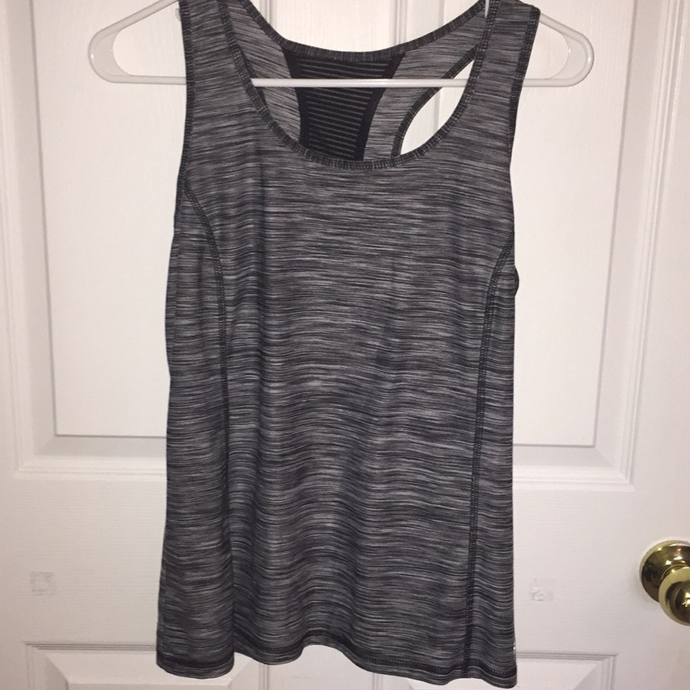 Ladies marbled workout tank